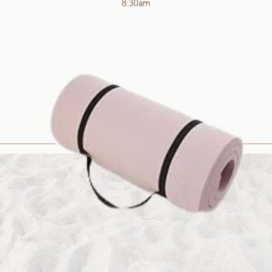 Amazon Basics Extra Thick Exercise Yoga Mat with Carrying Strap