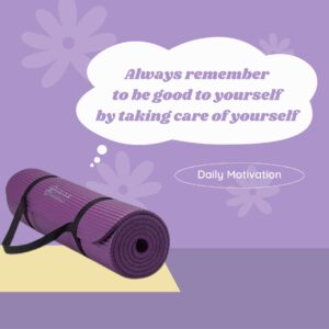 Gaiam Yoga Mat, Pilates & Exercise Mat, Thick 2/5" (10mm) Workout Mat with Easy-Cinch Carrying Strap for Home & Gym Workouts