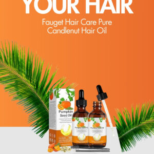 2 Pack Pumpkin Seed Oil, Pumpkin Seed Oil for for Hair Growth, for Dry Damaged Hair, Pure Cold Pressed Essential Oil, Eyebrow & Eyelash Growth, Moisturizing Scalp, Nourishment for All Hair Types