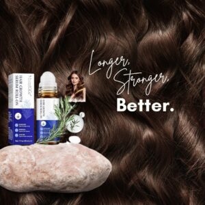 Hair Growth Serum Roll On, Hair Growth Oil with 3% Rosemary, 3% Redensyl, 2% Anagain, Hair Growth Serum Rosemary Oil for Hair Growth to Help Nourish Hair Follicles, Support Scalp Health 30ml