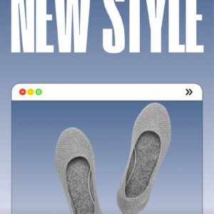 Frank Mully Women’s Ballet Flat Shoes Knit Dress Shoes Round Toe Slip On Ballerina Flats for Woman Low Wedge Comfort Soft