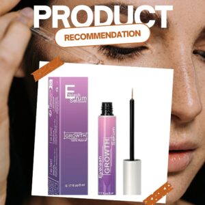 Premium Eyelash Growth Serum, Eyebrow Growth Serum, 18 Plant Extracts for Advanced Lashes Enhancer Longer, Fuller and Thicker, Natural Beauty Enhancement(5ml)