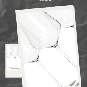 Gabriel-Glas Crystal Wine Glasses, Set of 6 with Gift Box - Premium, Universal Wine Glass for Red and White Wine - Dishwasher Safe, Lead-Free, 16 oz