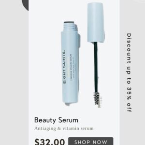 Eight Saints Frame Game Eyebrow Growth Serum for Thicker, Fuller Brows, Natural & Organic Brow Enhancing Treatment for Thin & Sparse Eyebrows, Nourishing Eyebrow Serum, 0.14 fl oz